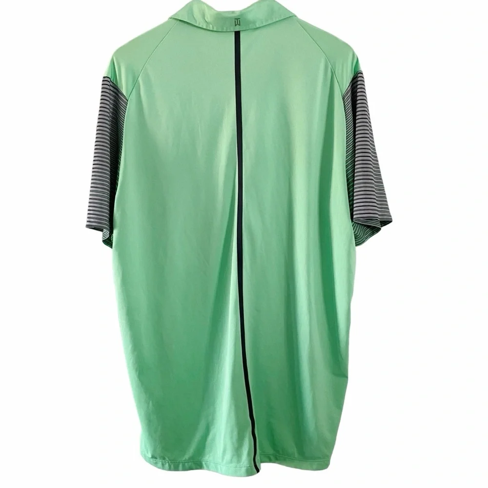 Nike Tiger Woods Golf Polo Shirt Size Men’s Large Green Dri Fit